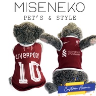 Liverpool Funny Soccer Jersey Cat Clothes [Can REQUEST Name]