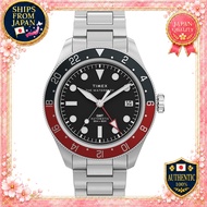 TIMEX Waterbury Heritage Automatic GMT TW2Y60600 50m K1 Mineral Glass Dark Navy Dial
