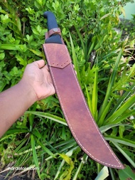 sarung pisau sembelih 36 cm victorinox cimeter bahan kulit sapi asli