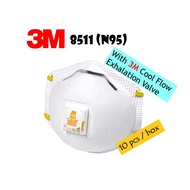 3M 8511 N95 Particulate Reusable Respirator c/w Cool Flow Valve