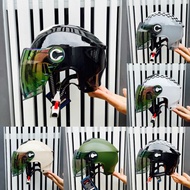 NAPOLI N011 1/2 Head Helmet with Windshield, Full Coverage, Genuine Wear.