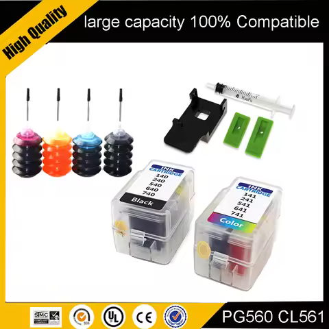 PG-560 CL-561 Smart Cartridge Replacement for Canon Printer Pixma Cartridge TS7450 TS5351 TS5352 TS7