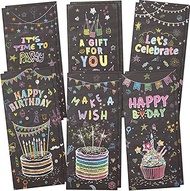 Kisston 150 Pieces Happy Birthday Money Envelopes for Cash 2.88x6.5 Inch Currency Greeting Card Slee