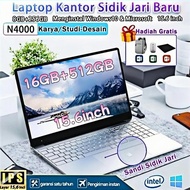 harga spesial Laptop Baru Original Layar HD 15.6 inch 16GB+512GB SSD Laptop Slim Second Gaming gener