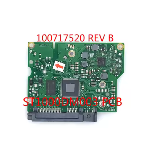 Seagate hard disk circuit board ST2000DM001, 100717520 REV B / ST500DM002, ST1000DM003, ST3000DM001,