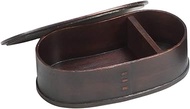 Yamashita Kogei 32284 Bento Box, Brown, W 6.7 x D 3.7 x H 1.9 inches (17 x 9.5 x 4.8 cm), Bean Shape