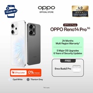 OPPO Reno14 Pro 5G 24 (12+12GB)+512GB / 24-Months Multi-Region Warranty / 6200mAh + 80W SUPERVOOC + 