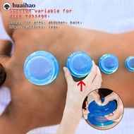 HUAIHAO Silicone Vacuum Cupping Set Massage Body Cups Back Gua Sha Suction Cup Health Care Physiothe