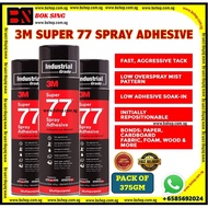 3M SUPER 77 SPRAY ADHESIVE/MULTI SURFACE ADHESIVE SPRAY/375GM
