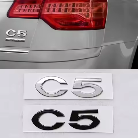 C2 C4 C5 letter logo car stickers Suitable for Citroen C2 C4 C5 rear trunk 3D three-dimensional pers