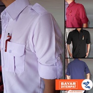 KEMEJA PDL POLOS LENGAN PANJANG BAJU SERAGAM KEMEJA TACTIKAL PDL OUTDOOR GUNUNG BAJU HIKING KEMEJA P