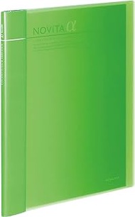 Kokuyo Expandable File Clear Book, Novita α, A4, 24 Pockets up to 6 x 12 Pockets, Light Green, Japan Import (RA-NT24LG)