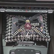 Houndstooth Dried Flower Car Bamboo Charcoal Bag Aromatherapy Car Fragrance Bag New Car Odor Removal