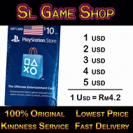 USA PSN USD PS Plus US PlayStation Network Card PS4 PS5 Sony online ps plus 1-5usd