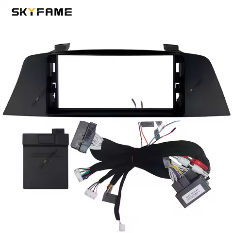 SKYFAME Car Frame Fascia Adapter Canbus Box Decoder Android Radio Dash Fitting Panel Kit For BMW 7 S