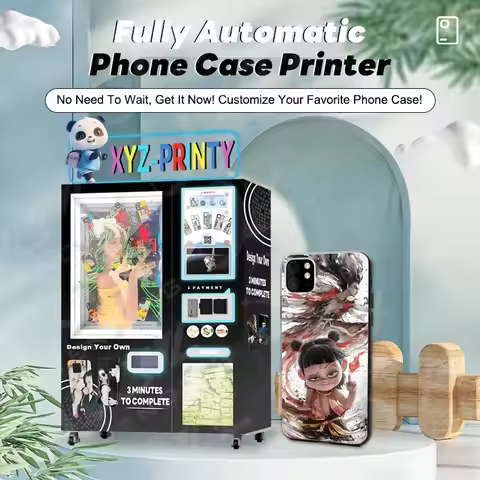 Hot Sales Automatic Intelligent DIY Automatic Phone Case Printing Machine Mobile Phone Case Vending 