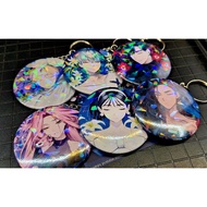 ALIEN STAGE Drowing Bloom Series Mirror Keychain - Metal Badge - [ALNST UNOFFICIAL/FANMADE Merch]