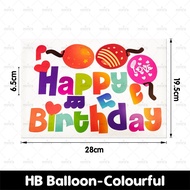 MINIIS Happy Birthday Sticker Birthday Bobo Balloon Sticker Balloon Foil Vinyl Sticker Bobo Belon St