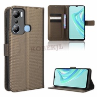 Infinix Hot 20i Flip Diamond PU Leather Wallet Card Slot Phone Cover Infinix Hot 20 i Hot20i X6827 X