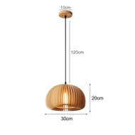 【A Happy】 Bamboo Hanging Lamp Pendant Ceiling Light Rattan Wicker Lustre Hand Knit iding Suspended 1