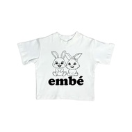 CROPTOP PRINTED WITH 2 Baby Bunnies Lomon
