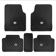 0Black DAD Kullit Car Carpet 5 Seater 2 Rows swan 2 rows