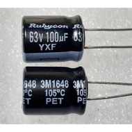 rubycon YXF 100uf 63v capacitor