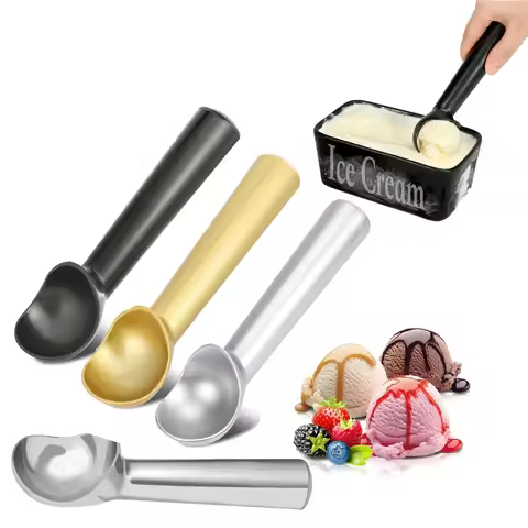 1.5 Ounces Ice Cream Scoop Nonstick Anti-Freeze Spoon One Piece Aluminum Design Ice Cream Ball Scoop