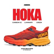 Hoka Speedgoat 5 Mesh Breathable Running Shoes 1123159-FRYL Red Orange For Men