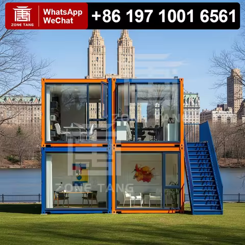 Prefab Home Tiny House Container Home Labor Camp Long Life Fabricated Homes Durable Flat Pack Home F