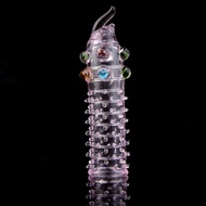Spike Condom Ball Toy for Men women Dildo Kondom Bola Berduri Tahan Sarung Zakar Silicone Crystal
