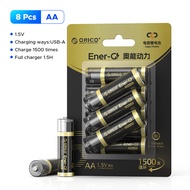 ORICO Ener-G รีโมทคอนโทรลที่ผ่านการรับรอง3C สำหรับคอนโซลเกมของเล่นพร้อมแบตเตอรี่ชาร์จได้ AA และเคสชา