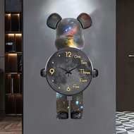 Xinjiawu Lifa Violent Bear Room Decoration Decoration Clock Electronic Clock Wall Clock Clock Wall Clock Mute Clock Electronic Clock Wall Clock Modeling Clock Nordic Style