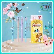Hộp 12 cây bút gel xóa được mực tím/xanh Gstar ER - 01 chính hãng