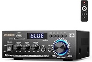 AK45 Pro Stereo Amplifier Home Audio Stereo Receivers,Rated Power 50W x2, Max 800W, Bluetooth 5.0 2.