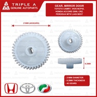 Toyota Camry, Vios NCP42, Honda Accord 2009, CRZ, Perodua Myvi Lagi Best Side Mirror Door Gear, 21mm