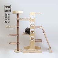 ✲✎☢moko cat climbing frame cat litter cat tree one large solid wood cat villa widened cat scratcher puppet