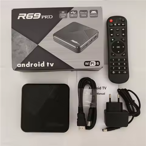 R69 Pro Android 14.0 OS TV Box H728 Voice Control Set Top Box WIFI6 1000M Bluetooth 8K Video Allwinn