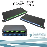 1 Split To 16 / 32 Rack Mount Metal Box Fiber Optic PLC Splitter With SC-UPC/APC &amp; SC-UPC/UPC &amp; SC-APC/UPC Connector