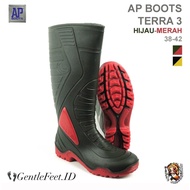 MERAH HIJAU AP Boots TERRA 3 Green Red Boots - PVC Boots