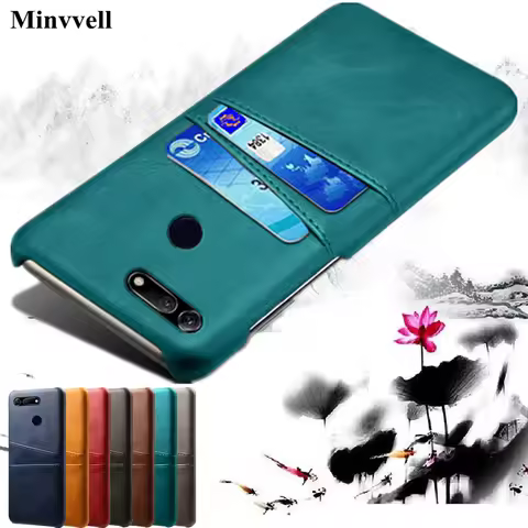Case For Huawei Honor V20 50 lite 20 20i 10i 10 9 lite V9 V8 7X Card Slot Cover PU Leather+PC Cases 