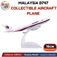 16cm Malaysia MAS Airlines Boeing B747 Diecast Aircraft Model Alloy Airplane Collectible Educational