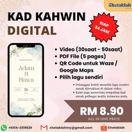 KAD KAHWIN DIGITAL | WEDDING CARD INVITATION | KAD JEMPUTAN DIGITAL | E - CARD INVITATION