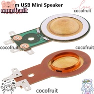 COCOFRUIT 1Pcs USB Mini Speaker, 4Ohm 6W 3.5mm Audio Loudspeaker,  25.4mm Dia High Volume Transparen