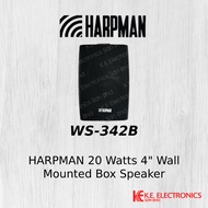 Harpman WS342B 20 Watts 4" 100V/70V PA Line Wall Mounted Box Speaker