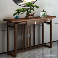 superior productsChinese Style Console Simple Elm Wood Wall a Long Narrow Table Altar Light Luxury Household Solid Wood