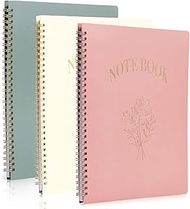 M&G 3 Set Lined Spiral Journal Notebook,A4 8" X 10.5"