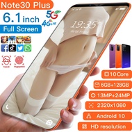 Celular Note30 Plus 6.1inch Mobile Phone 6GB RAM 128GB ROM