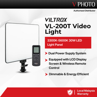 VILTROX VL-200T SUPER SLIM DIMMABLE 3300K-5600K LED LIGHT VL-200T STUDIO PHOTOGRAPHY LIGHT