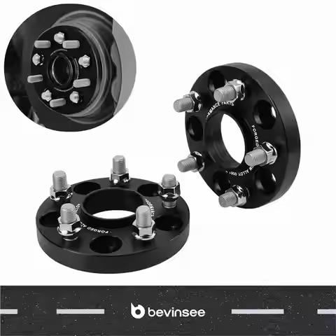 BEVINSEE Aluminum 20mm Hubcentric Wheel Spacers Kit 64.1MM Hub for Tesla model 3 RWD AWD SR/LR 17-20